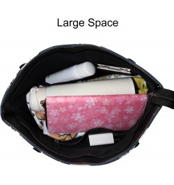 Fashionable women's handbag tote bag, Space Animalsprinted shoulder bag is light and durable $22.56 Shoulder Bags