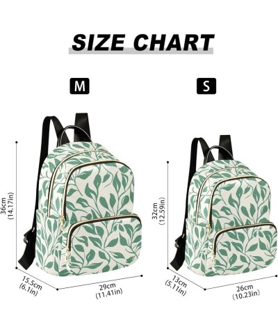 Leaf Fashion Backpack Purse Ladies Fashion Rucksack Travel Shoulder Bag Casual Daily Backpack Work College Bag Small $13.20 B...