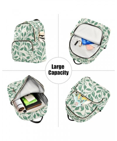 Leaf Fashion Backpack Purse Ladies Fashion Rucksack Travel Shoulder Bag Casual Daily Backpack Work College Bag Small $13.20 B...