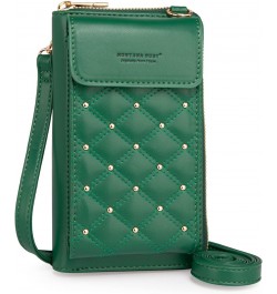 Small Crossbody Cell Phone Purse for Women RFID Blocking Cellphone Wallet Dark Green $14.99 Crossbody Bags