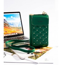 Small Crossbody Cell Phone Purse for Women RFID Blocking Cellphone Wallet Dark Green $14.99 Crossbody Bags