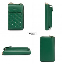 Small Crossbody Cell Phone Purse for Women RFID Blocking Cellphone Wallet Dark Green $14.99 Crossbody Bags