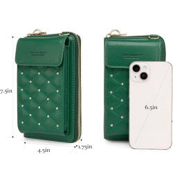 Small Crossbody Cell Phone Purse for Women RFID Blocking Cellphone Wallet Dark Green $14.99 Crossbody Bags