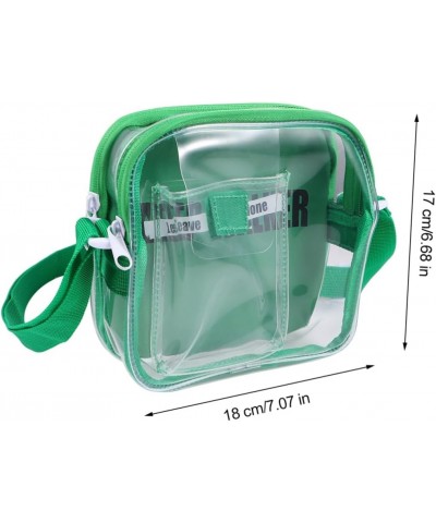 2 pcs shoulder bag diagonal cell phone bag clear crossbody clear clutch purses for women clear messenger bag crossbody backpa...