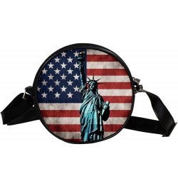 Crossbody Bags for Women,Crossbody Bag Men,Small Sling Bag,American Flag Statue of Liberty,Crossbody Purse $11.66 Crossbody Bags