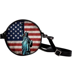 Crossbody Bags for Women,Crossbody Bag Men,Small Sling Bag,American Flag Statue of Liberty,Crossbody Purse $11.66 Crossbody Bags