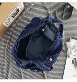 Denim Shoulder Bag Jean Bag Messenger Bag for Women Aesthetic Tote Bag Casual Retro Crossbody Bag Handbag Black 01 $14.88 Totes