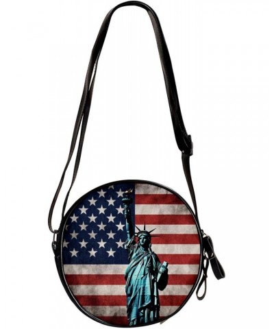 Crossbody Bags for Women,Crossbody Bag Men,Small Sling Bag,American Flag Statue of Liberty,Crossbody Purse $11.66 Crossbody Bags