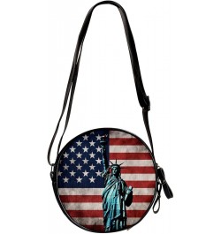 Crossbody Bags for Women,Crossbody Bag Men,Small Sling Bag,American Flag Statue of Liberty,Crossbody Purse $11.66 Crossbody Bags