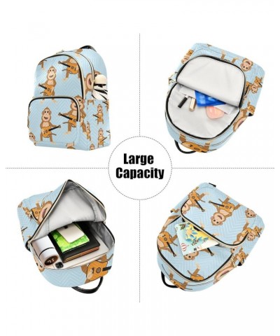 Small Backpack for Women Travel Bag Monkey Plays Guitar Daypack Purse Fashion Shoulder Bag Rucksack Small A566 $15.59 Backpacks