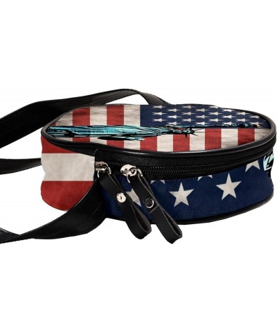 Crossbody Bags for Women,Crossbody Bag Men,Small Sling Bag,American Flag Statue of Liberty,Crossbody Purse $11.66 Crossbody Bags