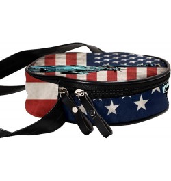 Crossbody Bags for Women,Crossbody Bag Men,Small Sling Bag,American Flag Statue of Liberty,Crossbody Purse $11.66 Crossbody Bags