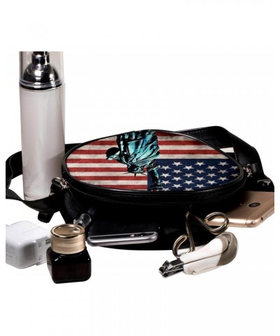 Crossbody Bags for Women,Crossbody Bag Men,Small Sling Bag,American Flag Statue of Liberty,Crossbody Purse $11.66 Crossbody Bags