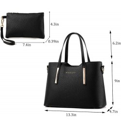 Purses and Handbags for Womens Satchel Shoulder Tote Bags Wallets Top-Handle Bags Crossbody Bags Black Pink $25.23 Totes