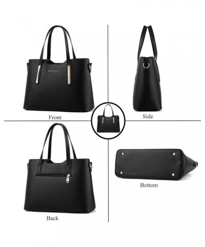 Purses and Handbags for Womens Satchel Shoulder Tote Bags Wallets Top-Handle Bags Crossbody Bags Black Pink $25.23 Totes