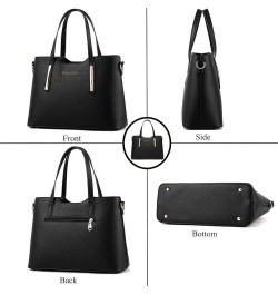 Purses and Handbags for Womens Satchel Shoulder Tote Bags Wallets Top-Handle Bags Crossbody Bags Black Pink $25.23 Totes