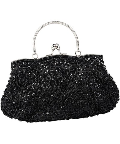 2pcs Vintage Handbags Handmade Bag Dinner Bag Bead Embroidery Bride Handbags Party Handbag Purse for Blackx2pcs $27.50 Evenin...