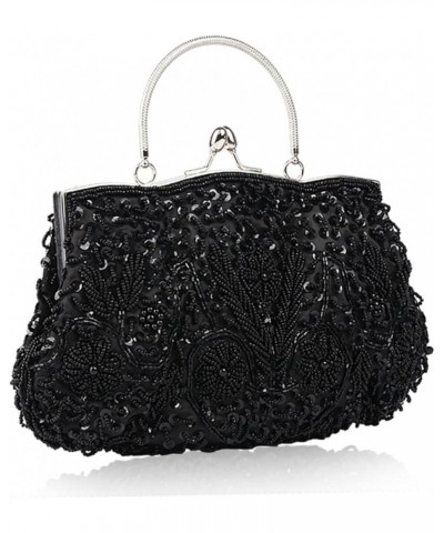 2pcs Vintage Handbags Handmade Bag Dinner Bag Bead Embroidery Bride Handbags Party Handbag Purse for Blackx2pcs $27.50 Evenin...