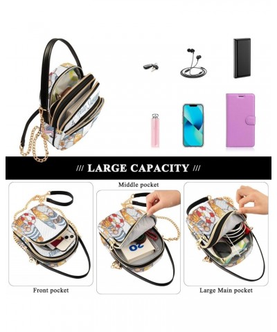 Women's Crossbody Handbags Clutch Phone Purse Surfing Gnome Stylish Shoulder Bag with Detachable Chain Strap $14.03 Shoulder ...