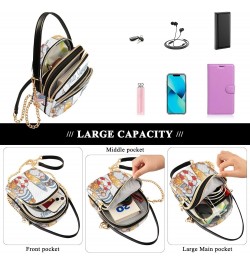 Women's Crossbody Handbags Clutch Phone Purse Surfing Gnome Stylish Shoulder Bag with Detachable Chain Strap $14.03 Shoulder ...