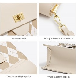 Mini Crossbody Bag for Women Faux Leather Top Handle Handbag Fashion Shoulder Cell Phone Purse Beige-1 $40.49 Shoulder Bags