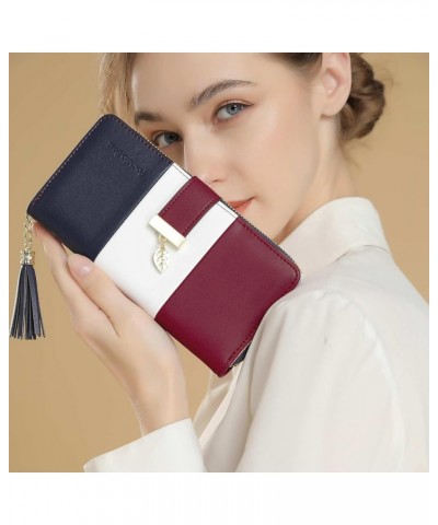 RFID Wallets for Women with Multiple Card Slots and Cellphone Compartment, Womens Wallet (Sunflower) Red/White/Blue $11.18 Wa...