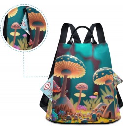 Women Backpack for Travel - Fantastic Mushroom, Anti Theft Casual Daypack Shoulder Bag Purse 15 inches $19.68 Backpacks