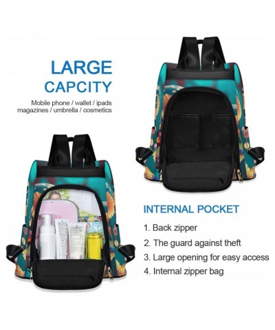 Women Backpack for Travel - Fantastic Mushroom, Anti Theft Casual Daypack Shoulder Bag Purse 15 inches $19.68 Backpacks