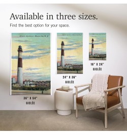 24x36 Inch Giclee Print, Atlantic City, New Jersey, View of Absecon Lighthouse $21.50 Totes