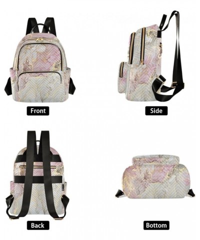 Marble Texture Mini Backpack Fashion Backpack Purse for Women,Handbag Shoulder Bag Casual Daypack, Ladies Gift for College Wo...