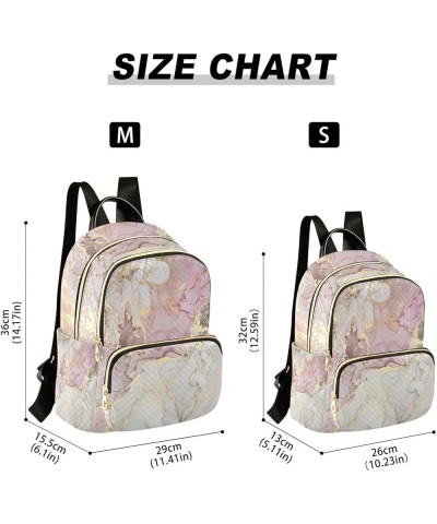 Marble Texture Mini Backpack Fashion Backpack Purse for Women,Handbag Shoulder Bag Casual Daypack, Ladies Gift for College Wo...