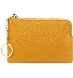 Coin Purse for Women Leather Card Holder Change Pouch Small RFID Blocking Wallet A-Yellow $8.84 Wallets