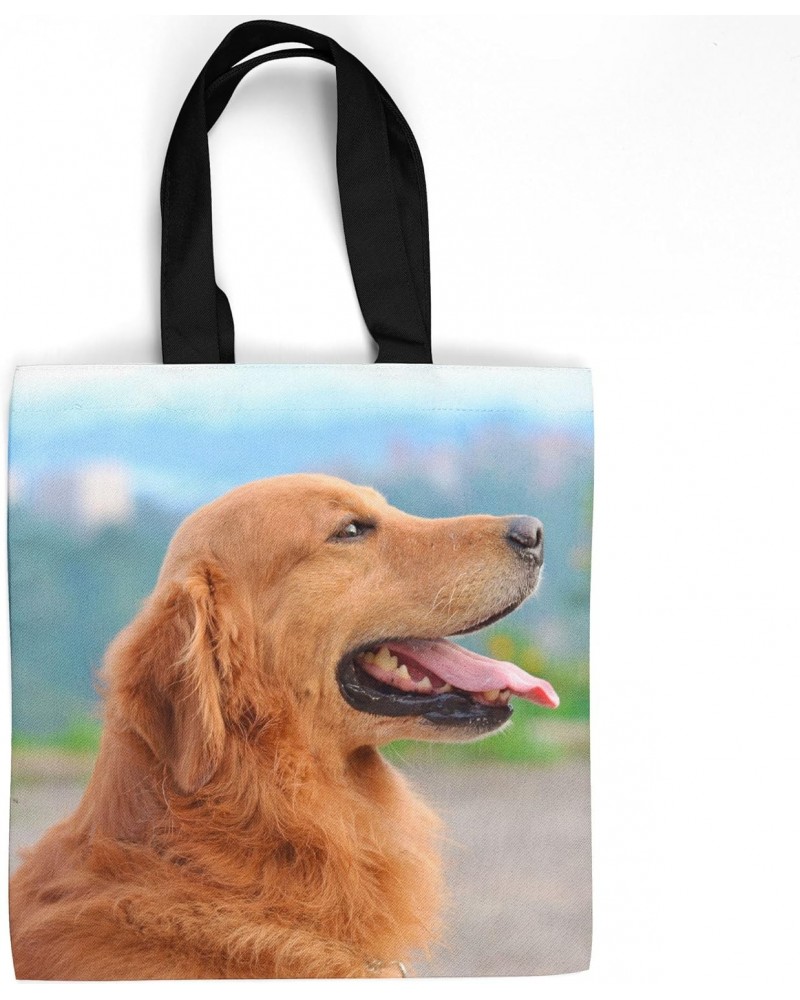 Dog Retriever - Tote Bag - Picture Photography Shopping Gym Work - 16x16 Inch (D41D8) $20.97 Totes