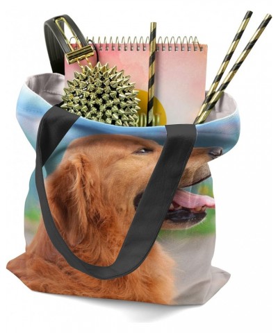 Dog Retriever - Tote Bag - Picture Photography Shopping Gym Work - 16x16 Inch (D41D8) $20.97 Totes