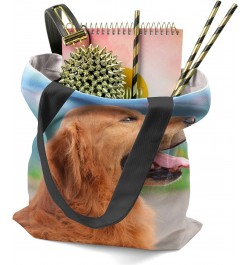 Dog Retriever - Tote Bag - Picture Photography Shopping Gym Work - 16x16 Inch (D41D8) $20.97 Totes