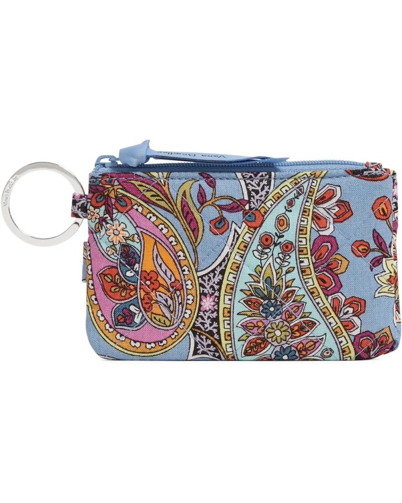 Women's Cotton Deluxe Zip ID Case Wallet with RFID Protection Provence Paisley $10.33 Wallets