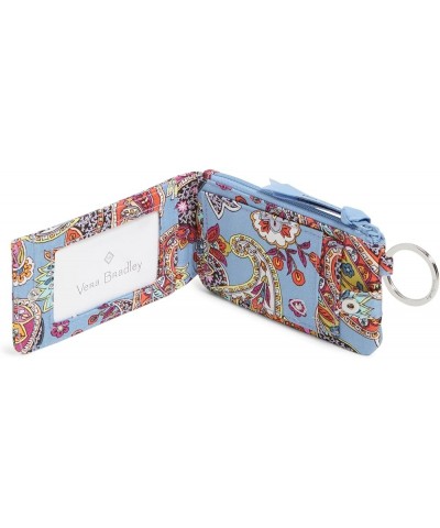 Women's Cotton Deluxe Zip ID Case Wallet with RFID Protection Provence Paisley $10.33 Wallets