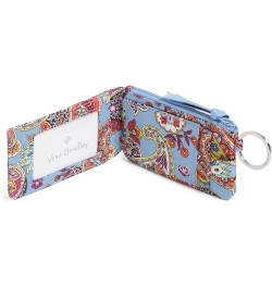 Women's Cotton Deluxe Zip ID Case Wallet with RFID Protection Provence Paisley $10.33 Wallets