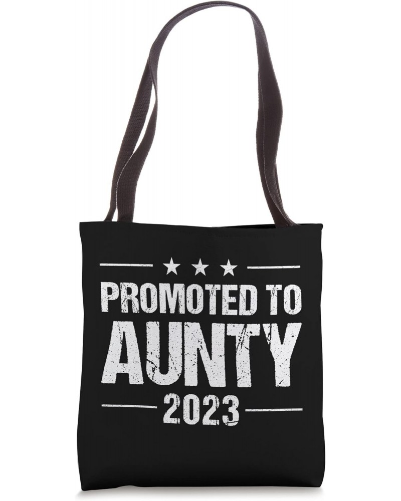 Promoted To Aunty Est 2023 For Women - Funny New Aunt Tote Bag $14.50 Totes