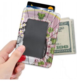 Japanese Woman Cherry Umbrella Slim Minimalist Wallet Rfid Blocking Card Wallets PU Leather Front Pocket Wallets $10.79 Wallets