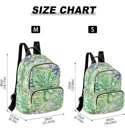 Watercolor Succulents Backpack Purse for Women Small Mini Women's Fashion Backpack with Strap Handbag Lady Purse,M Small $20....