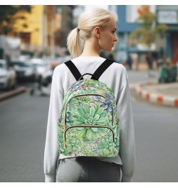 Watercolor Succulents Backpack Purse for Women Small Mini Women's Fashion Backpack with Strap Handbag Lady Purse,M Small $20....