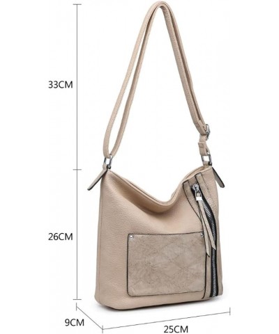 Womens Soft Pocket Crossbody Bag White $31.48 Crossbody Bags