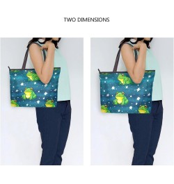 Women Tote Bags Frog Star Top Handle Satchel Handbags Shoulder Bag for Shopping 20849503 $12.38 Totes