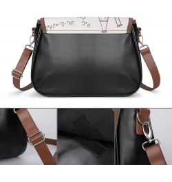 Printed Crossbody Bags Women City Leather Shoulder Bag Satchel Hobo Bags Trendy Cherry Blossom Mount Fuji Color11 $19.32 Hobo...