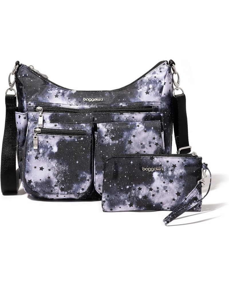 Modern Everywhere Bagg - Water-resistant Lightweight Hobo Crossbody Bag for Women - Easy-Access Phone Pocket Night Sky $31.44...