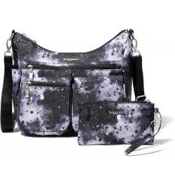 Modern Everywhere Bagg - Water-resistant Lightweight Hobo Crossbody Bag for Women - Easy-Access Phone Pocket Night Sky $31.44...