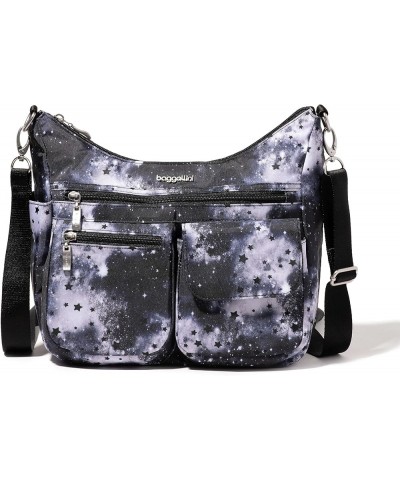 Modern Everywhere Bagg - Water-resistant Lightweight Hobo Crossbody Bag for Women - Easy-Access Phone Pocket Night Sky $31.44...