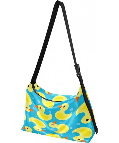 Cute Yellow Rubber Ducks Pattern Hobo Crossbody Bags for Women Leather Large Shoulder Bag Cross Body Trendy Womens Tote Bags ...