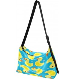 Cute Yellow Rubber Ducks Pattern Hobo Crossbody Bags for Women Leather Large Shoulder Bag Cross Body Trendy Womens Tote Bags ...